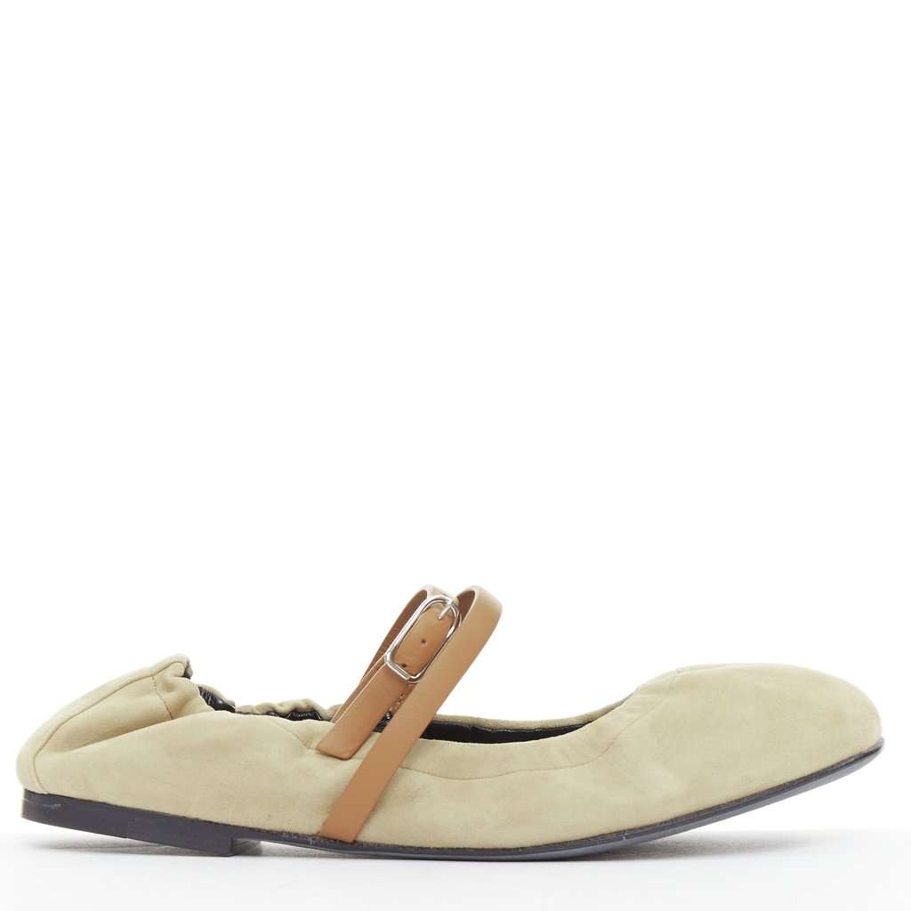 Hermès Jolly Beige Suede Very good condition - Back View