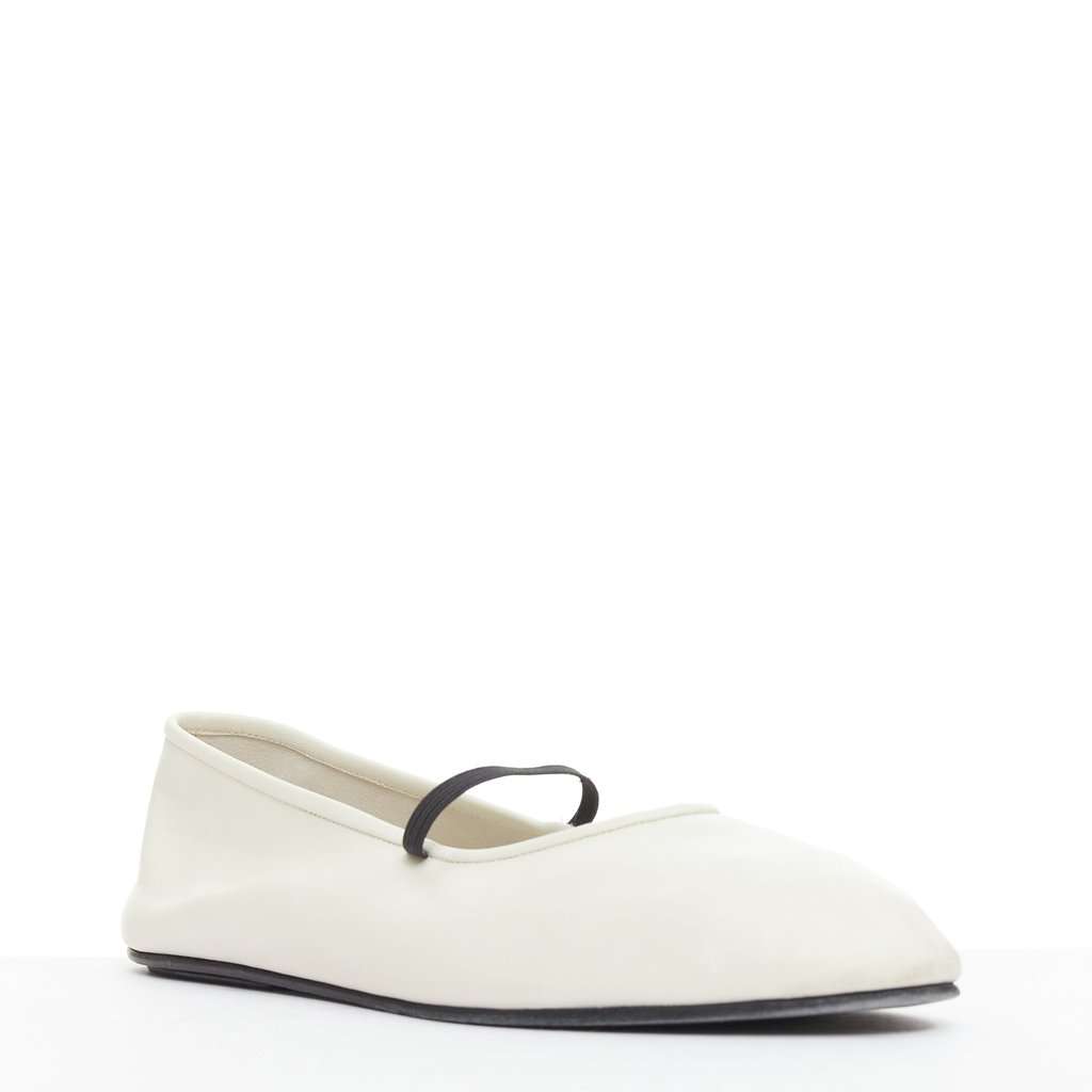 The Row Ecru Leather Ballet flats Beige Leather Good condition - Inside View