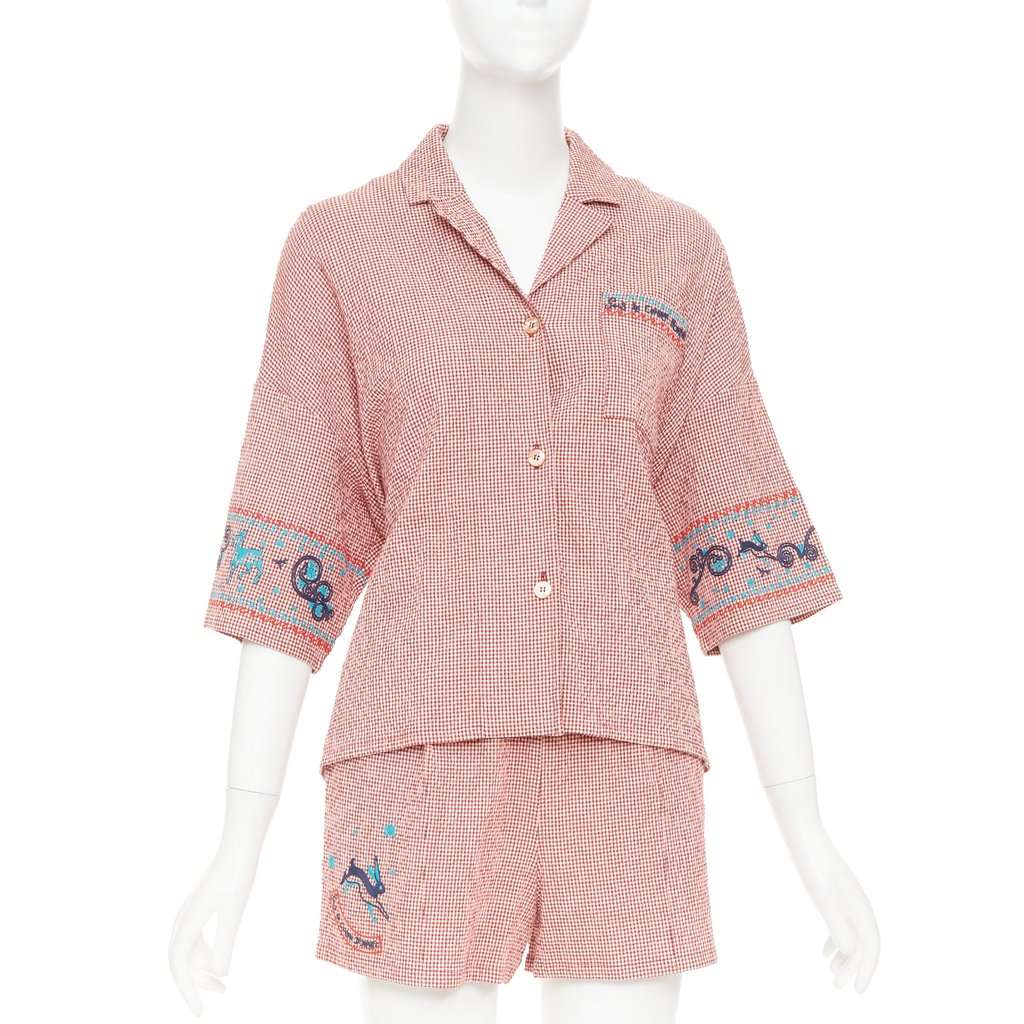 Hermès Red Cotton Top Red Cotton Very good condition - Front View