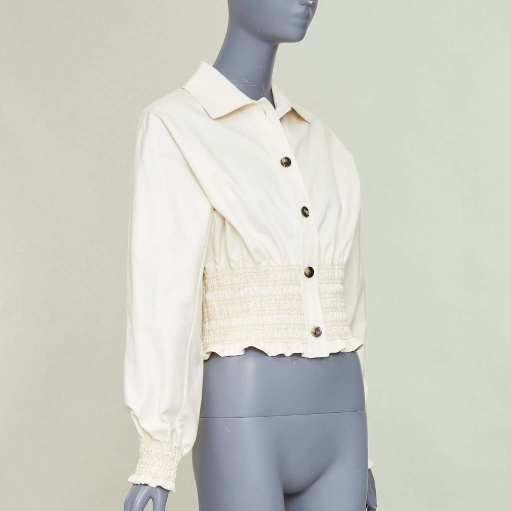 Hermès Beige Cotton Top Beige Cotton Never worn, with tag - Model View
