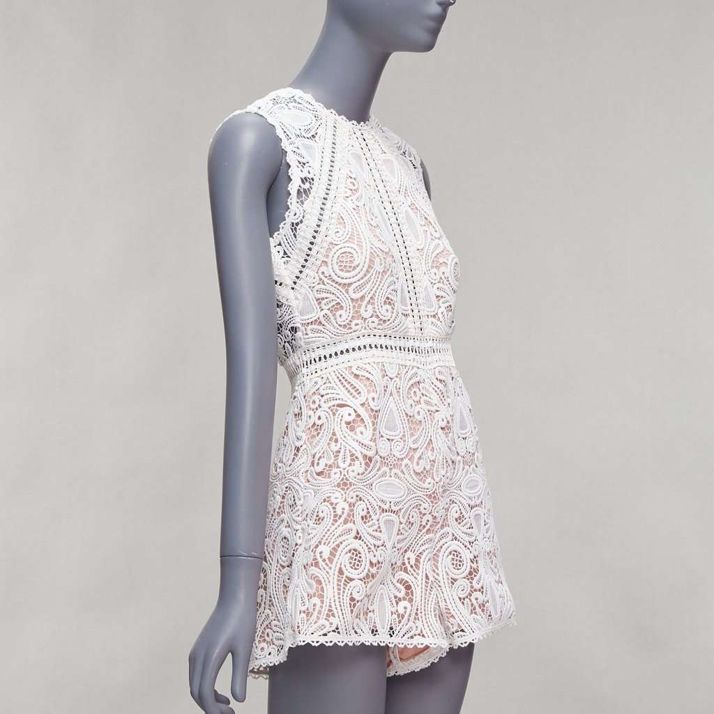 Alexis Makenna White Polyester Never worn, with tag - Inside View