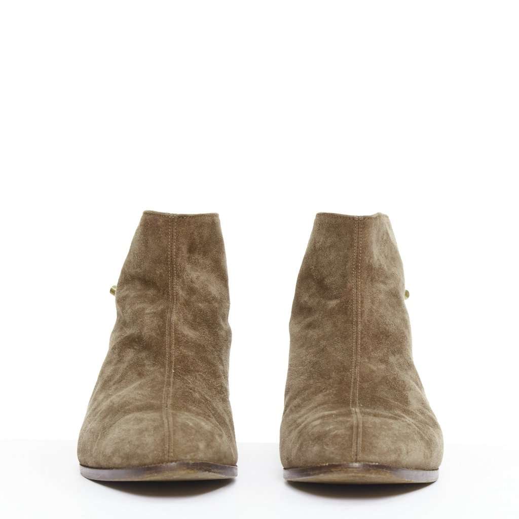 Hermès Brown Suede Boots Brown Suede Fair condition - Inside View