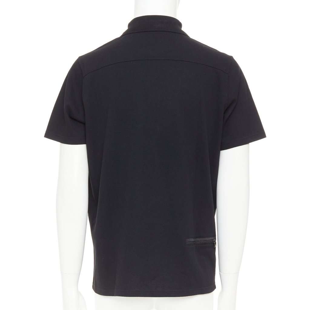 Prada Black Cotton Polo Shirt Black Cotton Very good condition - Box View