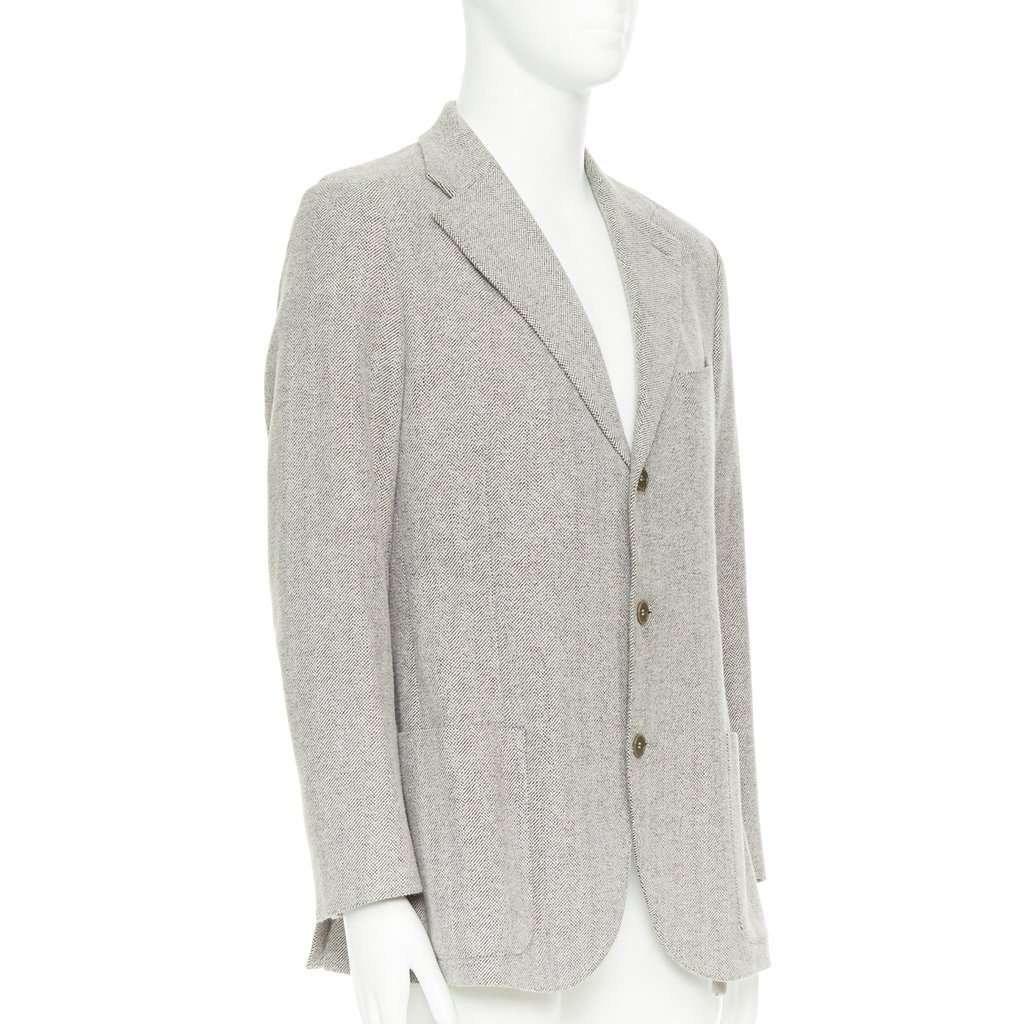 Loro Piana Grey Cotton Jacket Grey Cotton Very good condition - Inside View