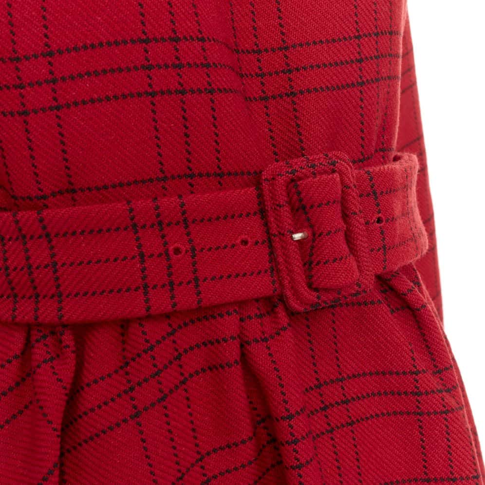 Dior Red Wool Dress Red Wool Very good condition - Back View