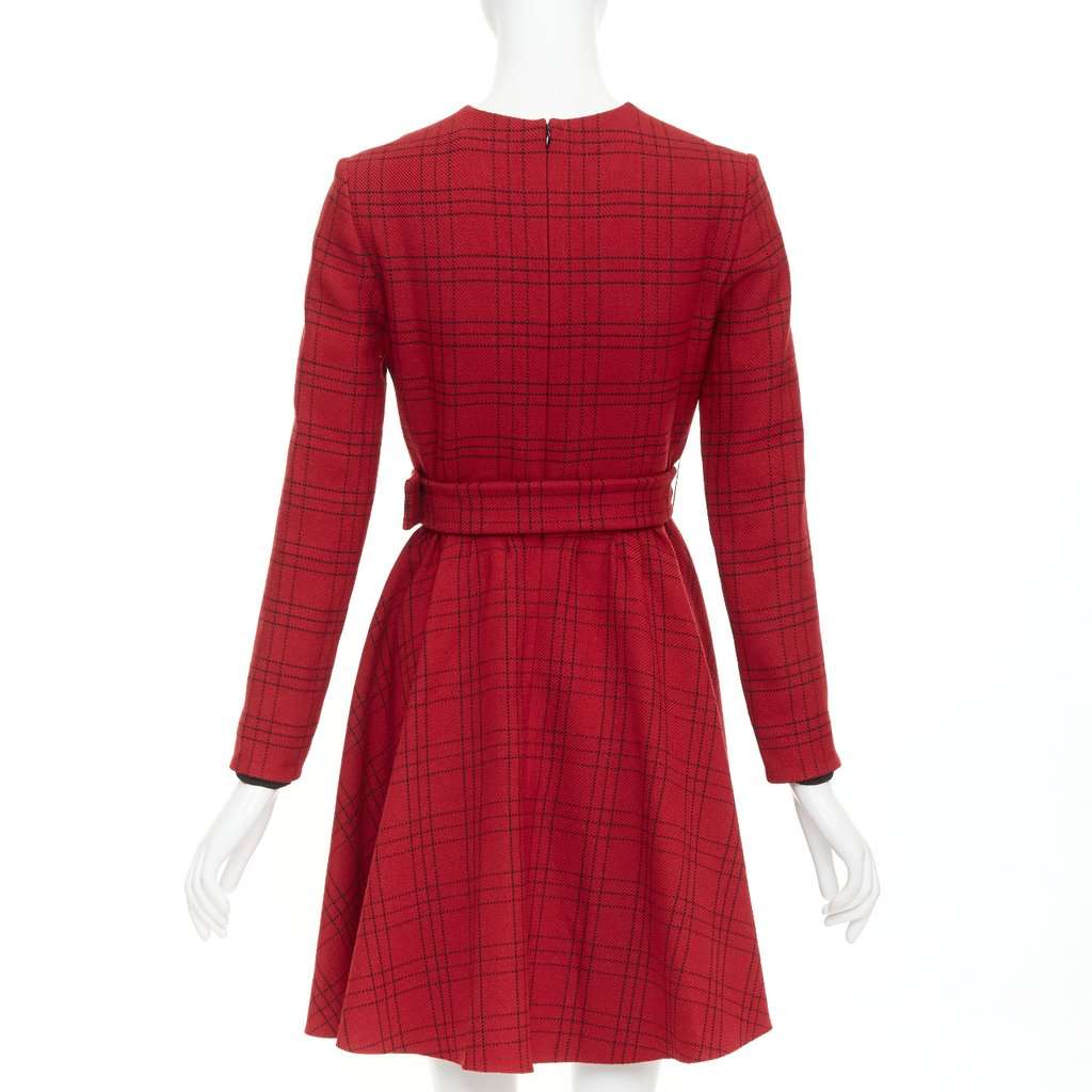 Dior Red Wool Dress Red Wool Very good condition - Box View