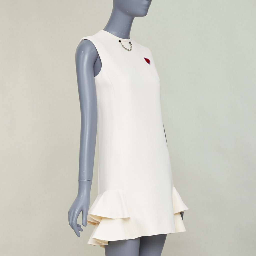 Louis Vuitton Ecru Wool Dress Beige Wool Very good condition - Inside View