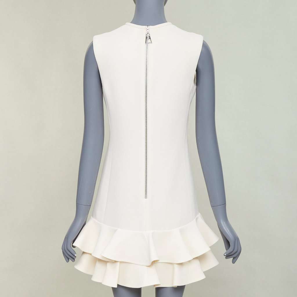 Louis Vuitton Ecru Wool Dress Beige Wool Very good condition - Box View