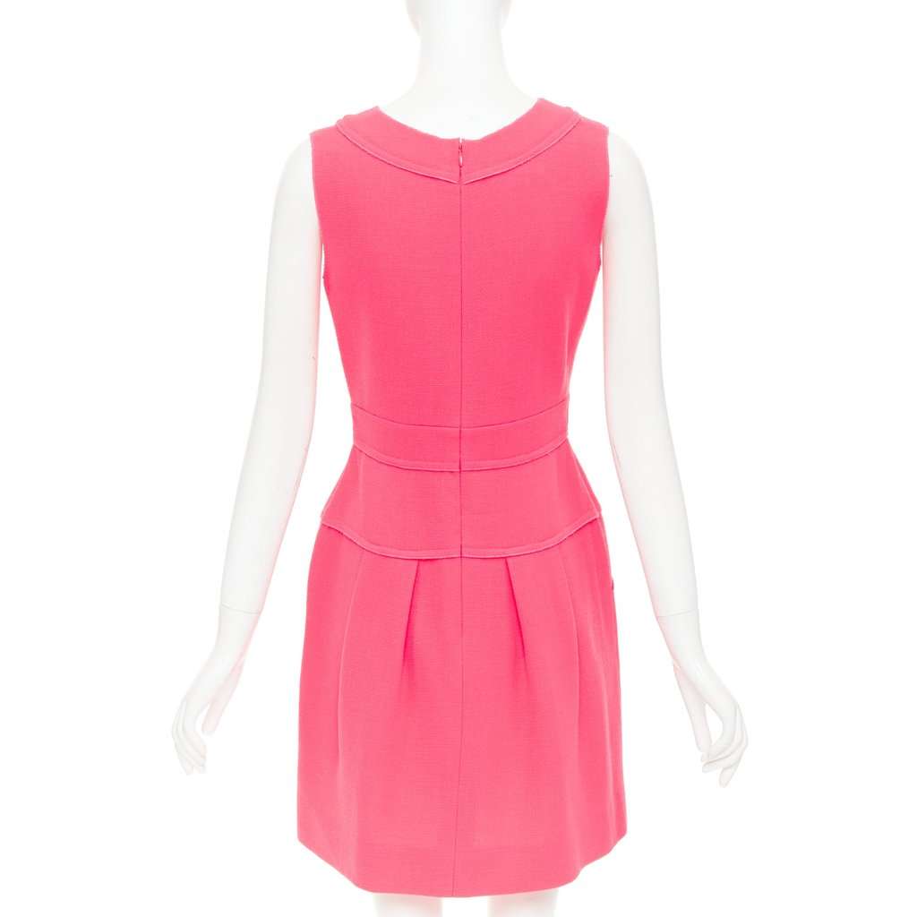 Oscar de la Renta Pink Wool Dress Pink Wool Very good condition - Box View