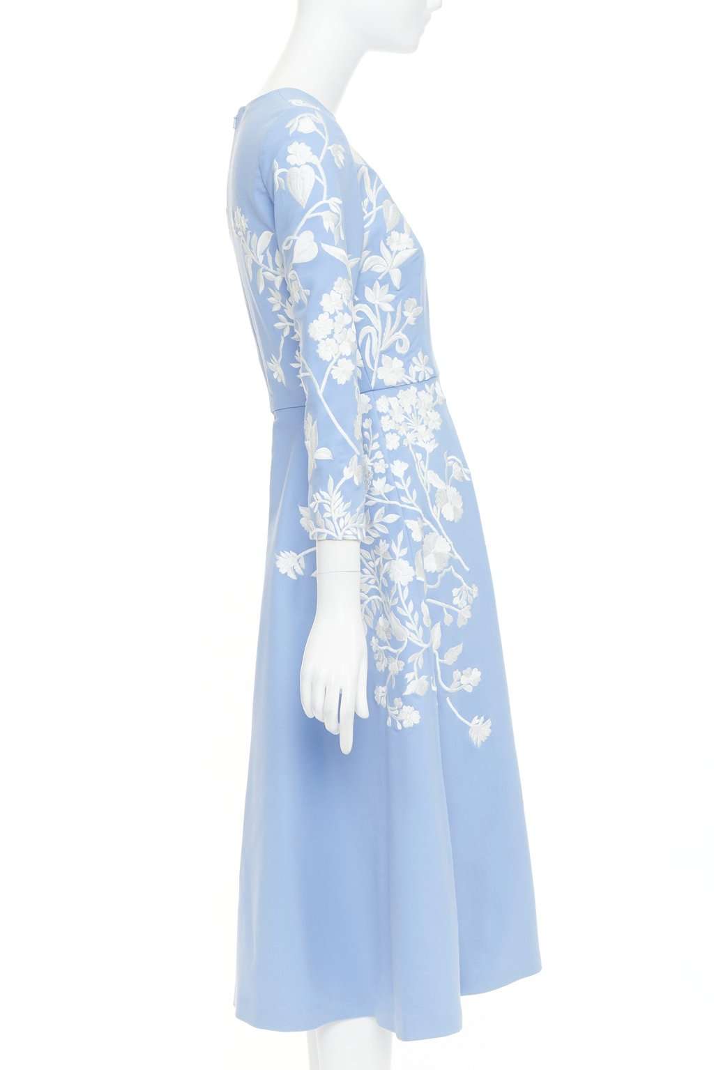 Oscar de la Renta Blue Wool Dress Blue Wool Very good condition - Model View