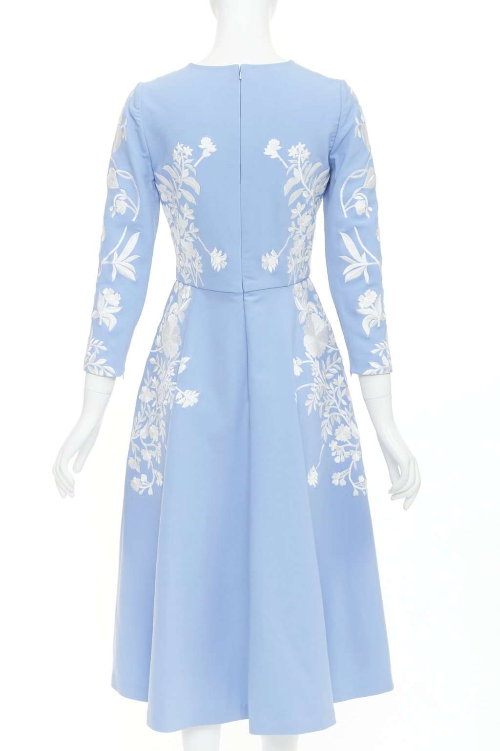 Oscar de la Renta Blue Wool Dress Blue Wool Very good condition - Box View