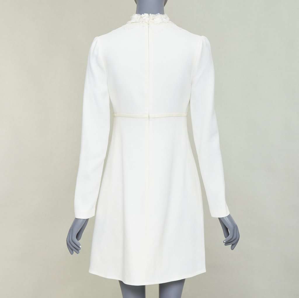 Giambattista Valli Ecru Wool Dress Beige Wool Fair condition - Box View