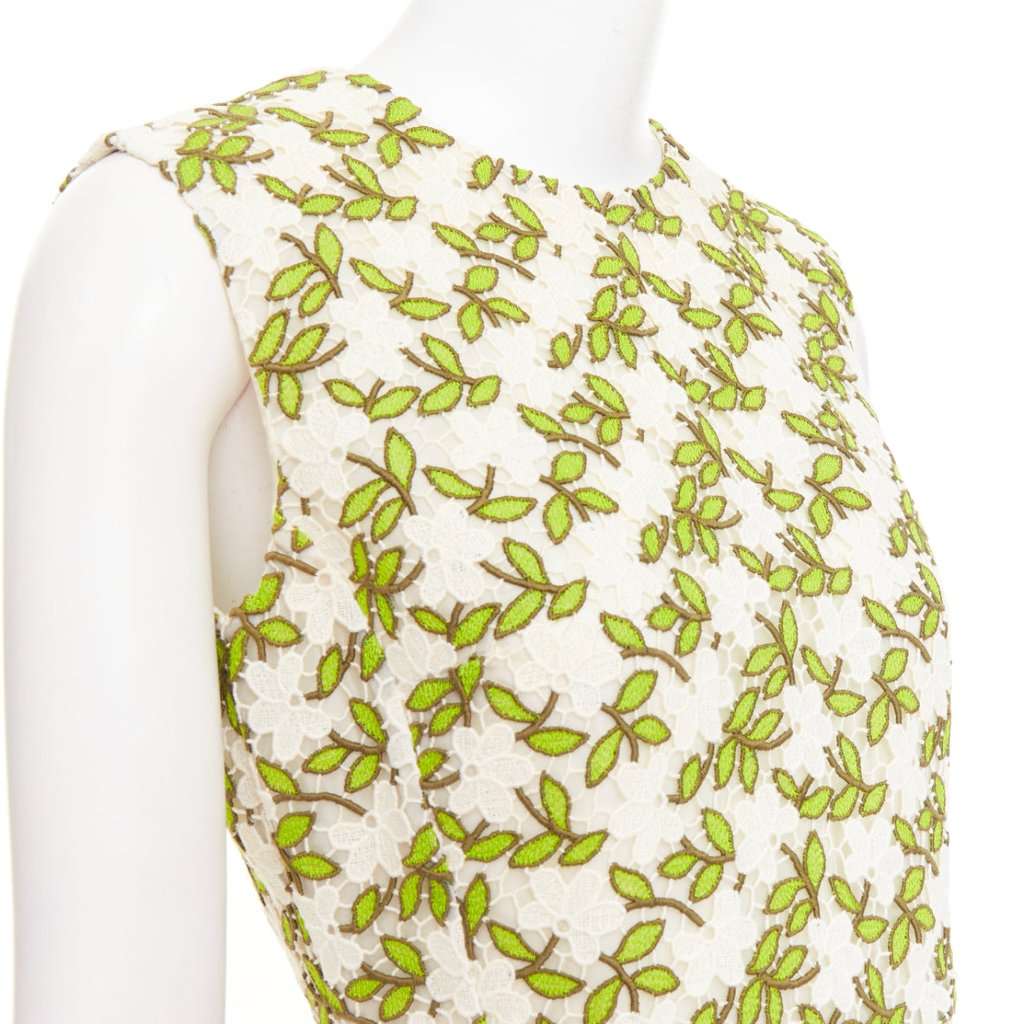 Giambattista Valli Green Cotton Dress Green Cotton Very good condition - Back View