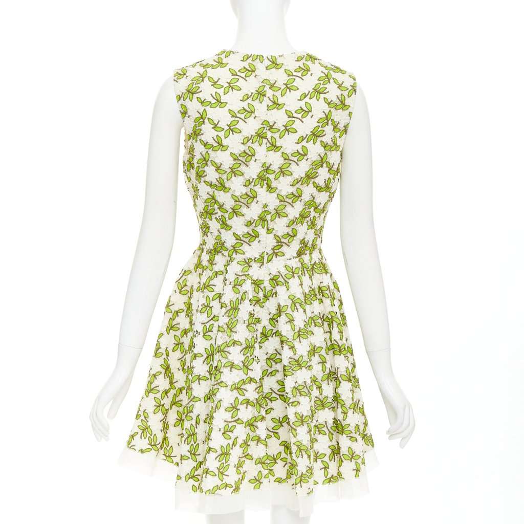 Giambattista Valli Green Cotton Dress Green Cotton Very good condition - Box View