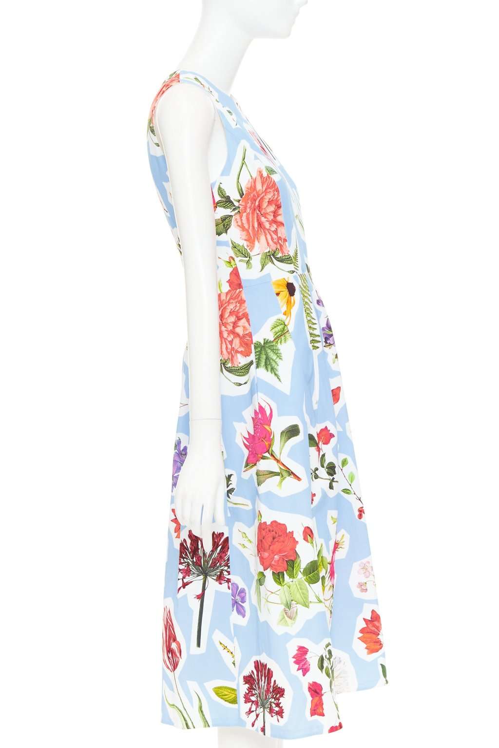 Carolina Herrera Blue Cotton Dress Blue Cotton Very good condition - Model View
