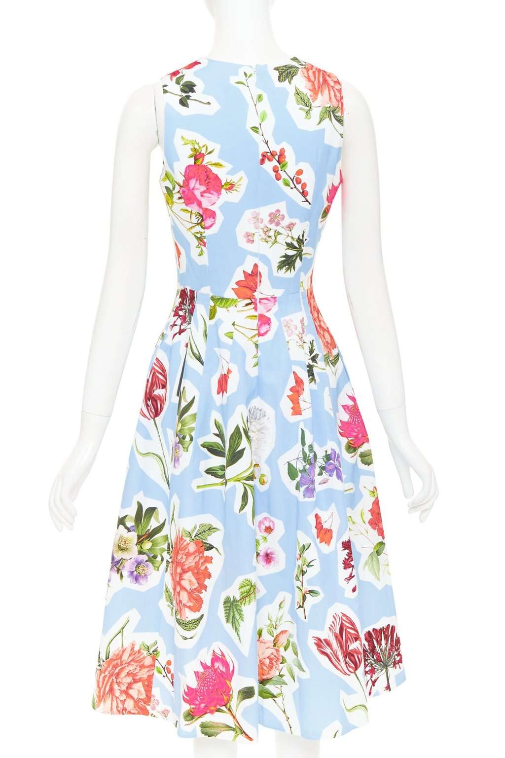 Carolina Herrera Blue Cotton Dress Blue Cotton Very good condition - Box View