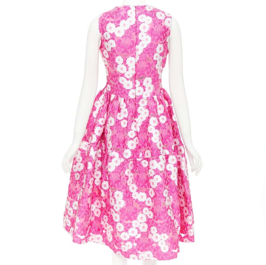 Unsigned Pink Polyester Dress Pink Polyester Very good condition - Box View