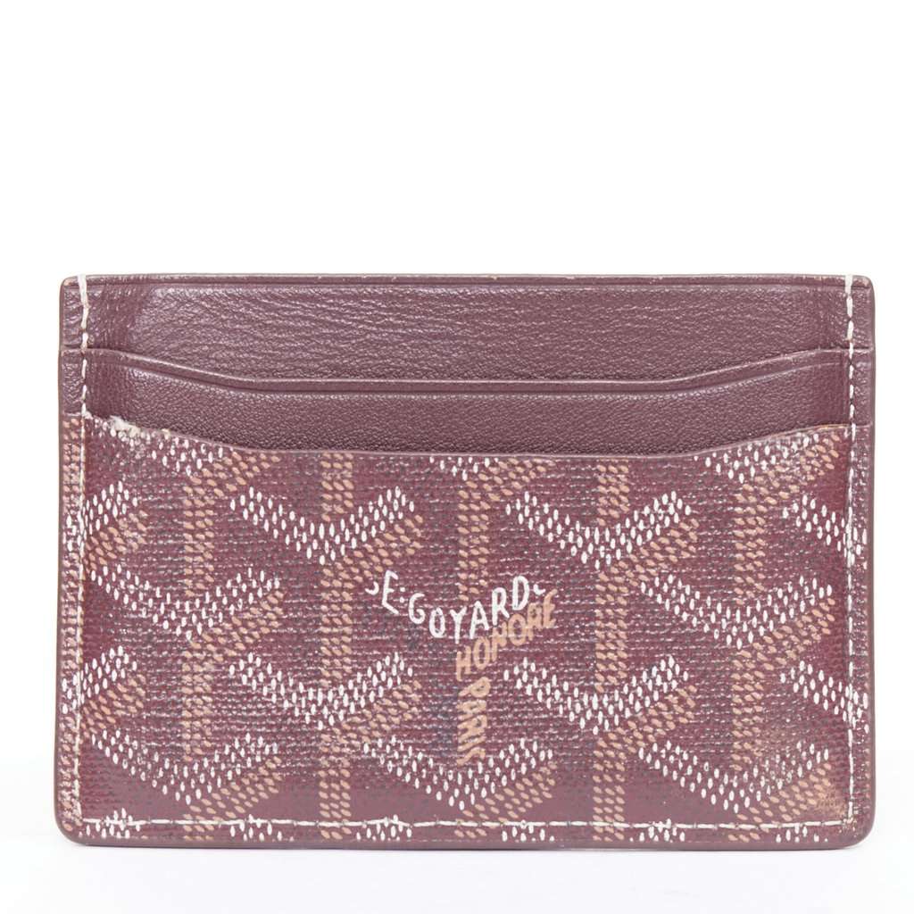 Goyard Burgundy Wallet Burgundy Very good condition - Front View