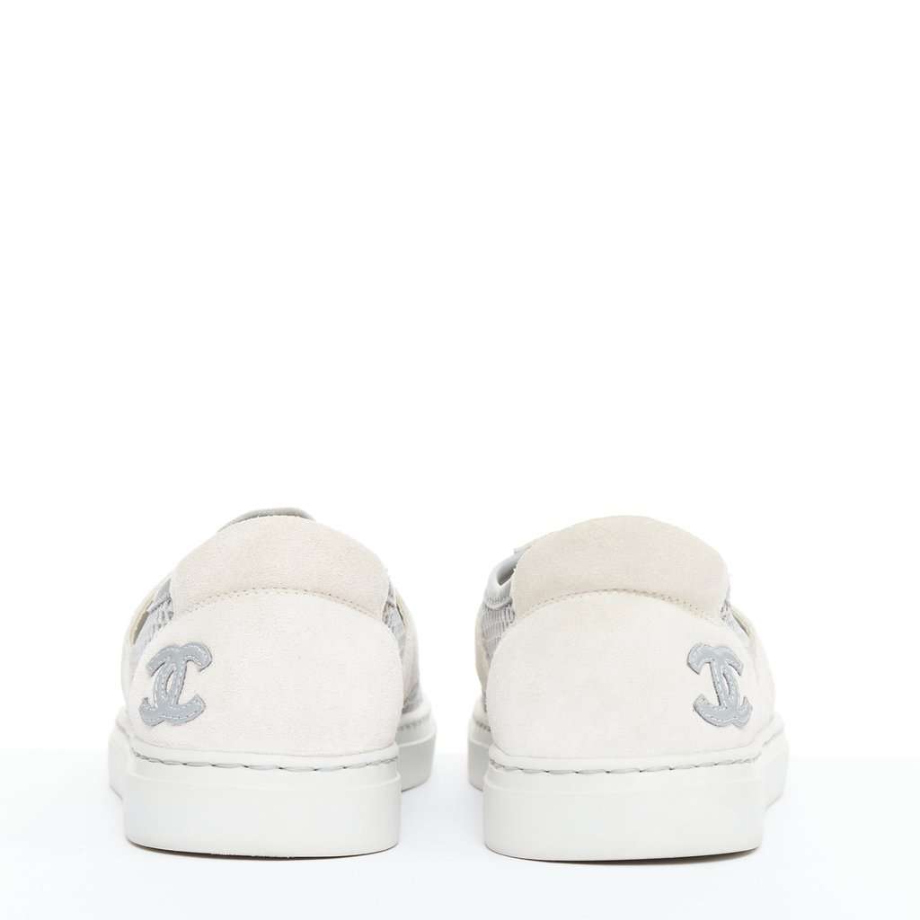 Chanel Ecru Polyester Trainers Beige Polyester Very good condition - Box View