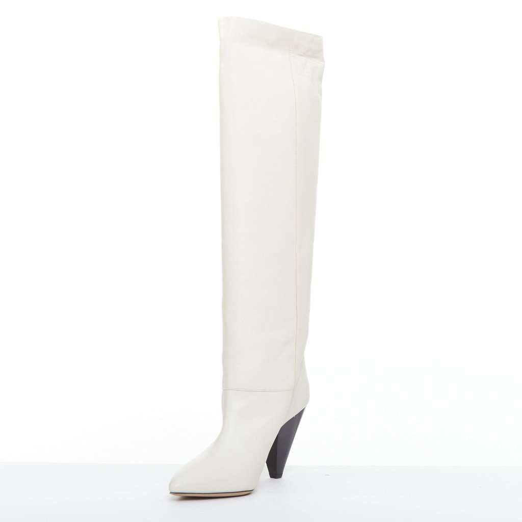Isabel Marant Loens Beige Leather Good condition - Model View