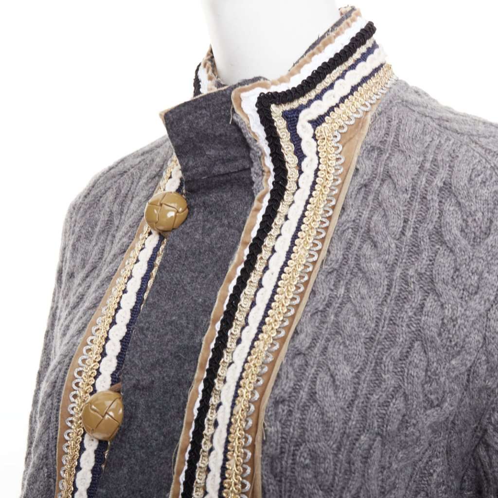 Sacai Grey Wool Knitwear Grey Wool Very good condition - Back View