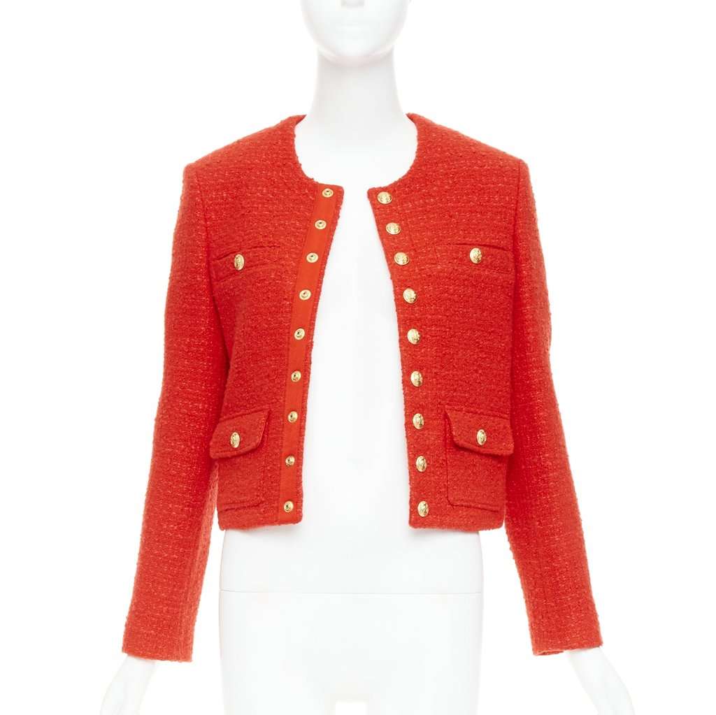 Celine Red Wool Jacket Red Wool Very good condition - Inside View