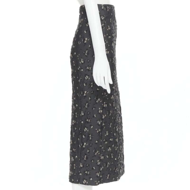 Brock Collection Cloque Pencil Skirt Grey Polyester Very good condition - Box View