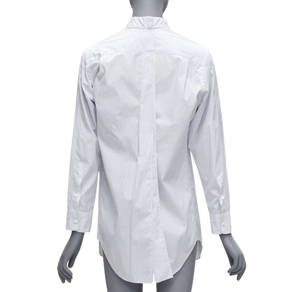Junya Watanabe Pinstripe Split Shirt White Cotton Good - Front View