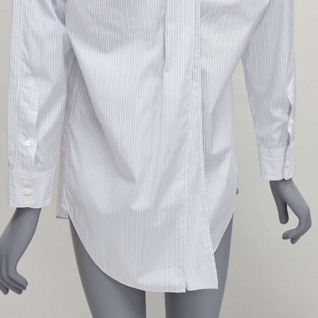 Junya Watanabe Pinstripe Split Shirt White Cotton Good - Back View