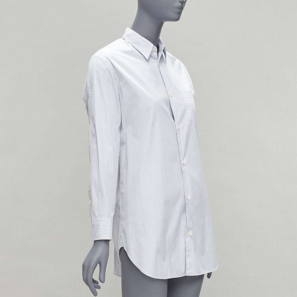 Junya Watanabe Pinstripe Split Shirt White Cotton Good - Model View