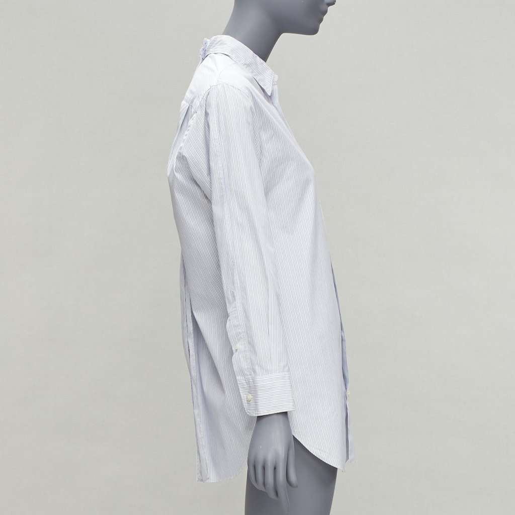 Junya Watanabe Pinstripe Split Shirt White Cotton Good - Box View