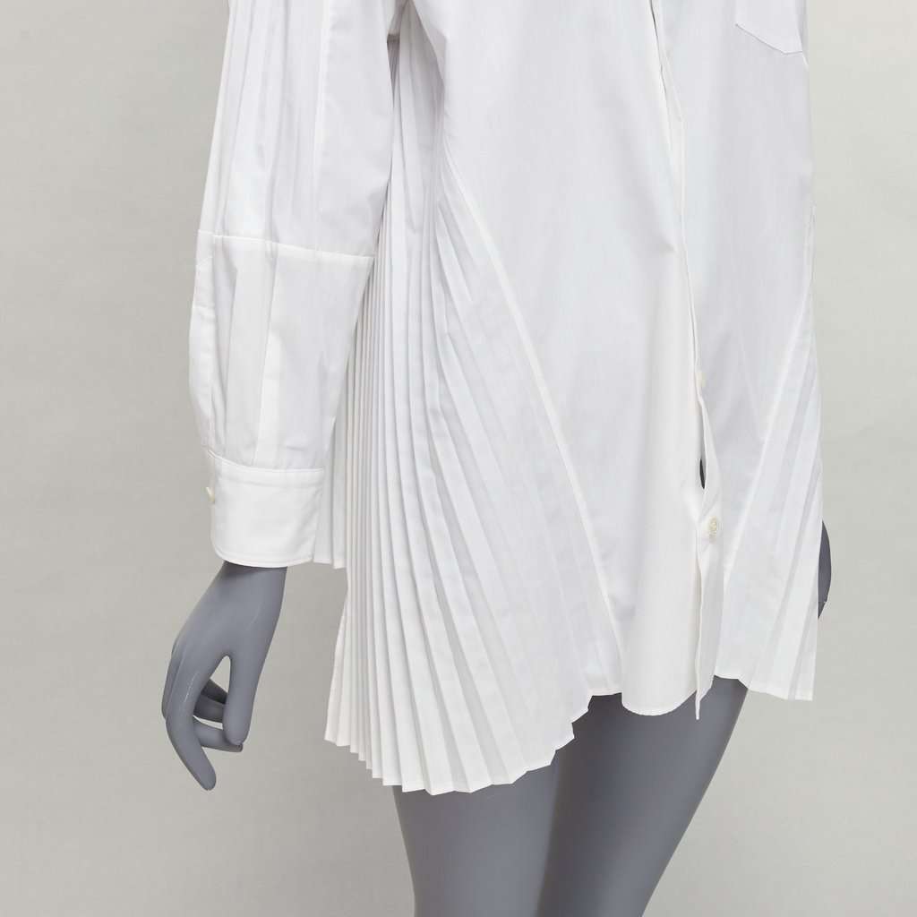 Junya Watanabe Accordion Pleat Shirt White Polyester Never worn - Back View