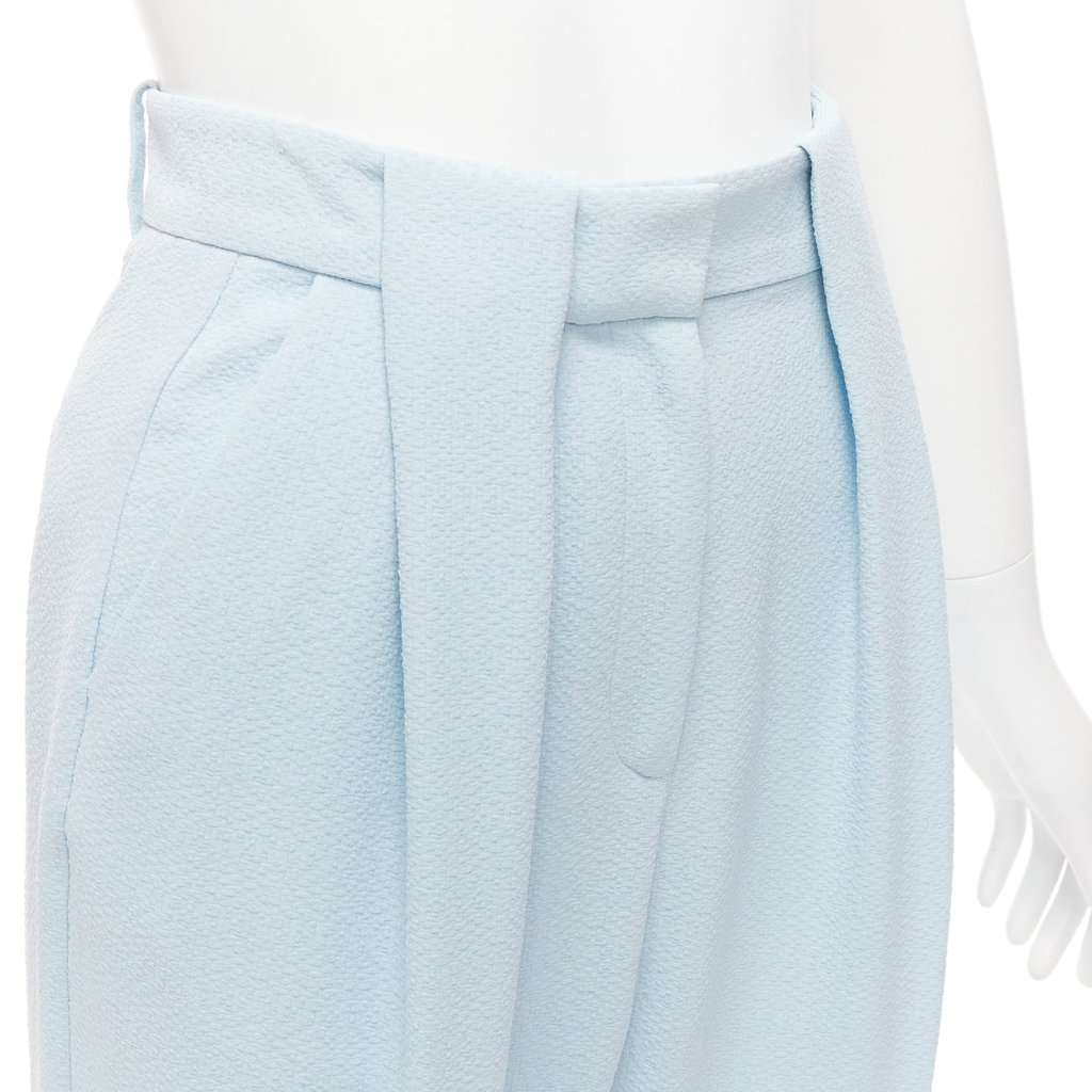 Emilia Wickstead Flared Wool Pants Blue Polyester Very good condition - Back View