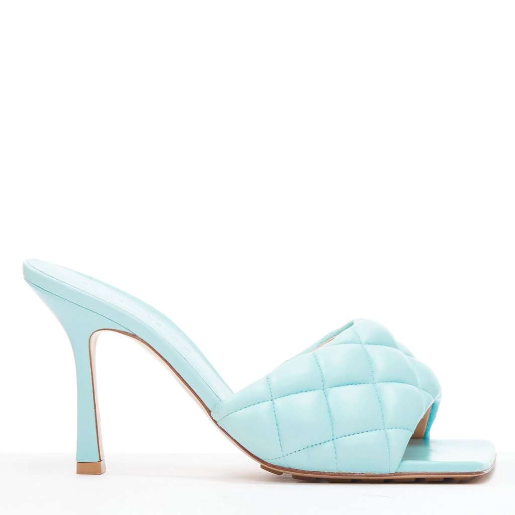 Bottega Veneta Blue Leather Heels Blue Leather Very good condition - Back View