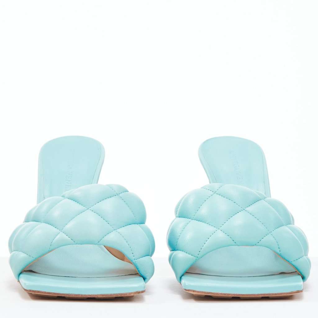 Bottega Veneta Blue Leather Heels Blue Leather Very good condition - Inside View