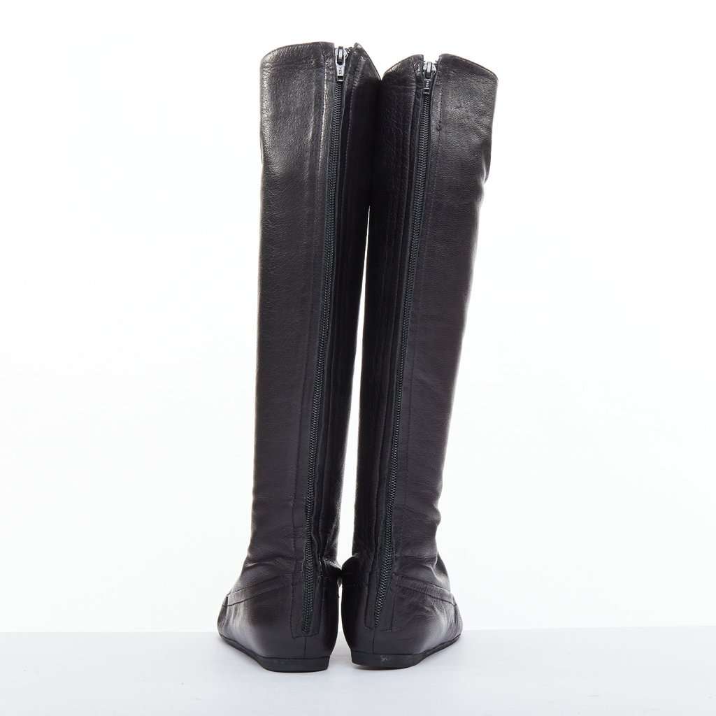 Lanvin Patent Corset Lace Boots Black Leather Very good condition - Box View