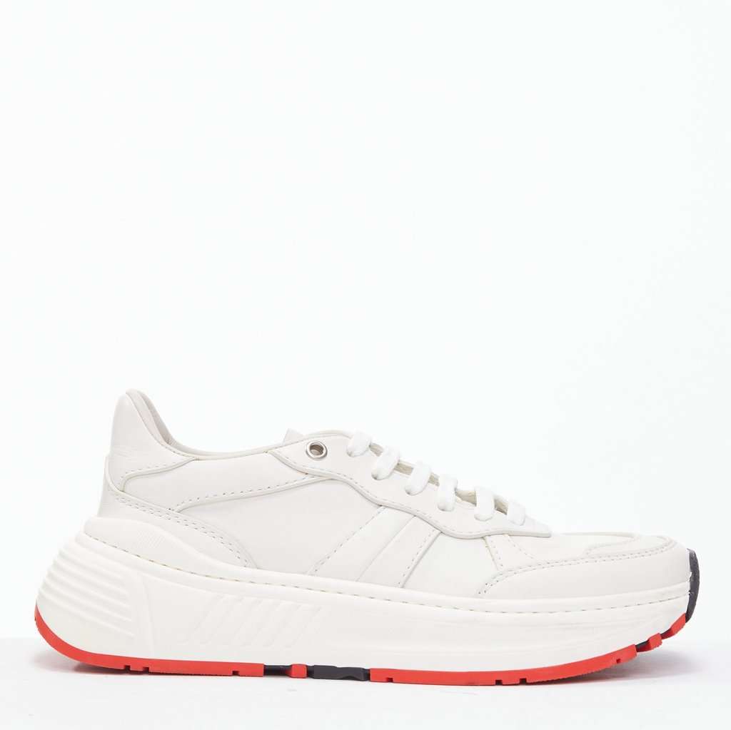 Bottega Veneta Speedster White Leather Good condition - Front View