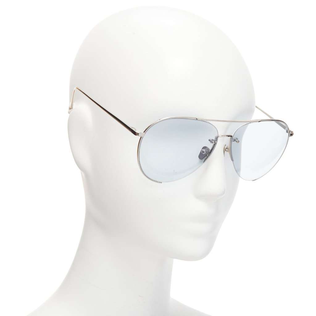 Linda Farrow LFL624/6 Silver Metal Very good condition - Front View