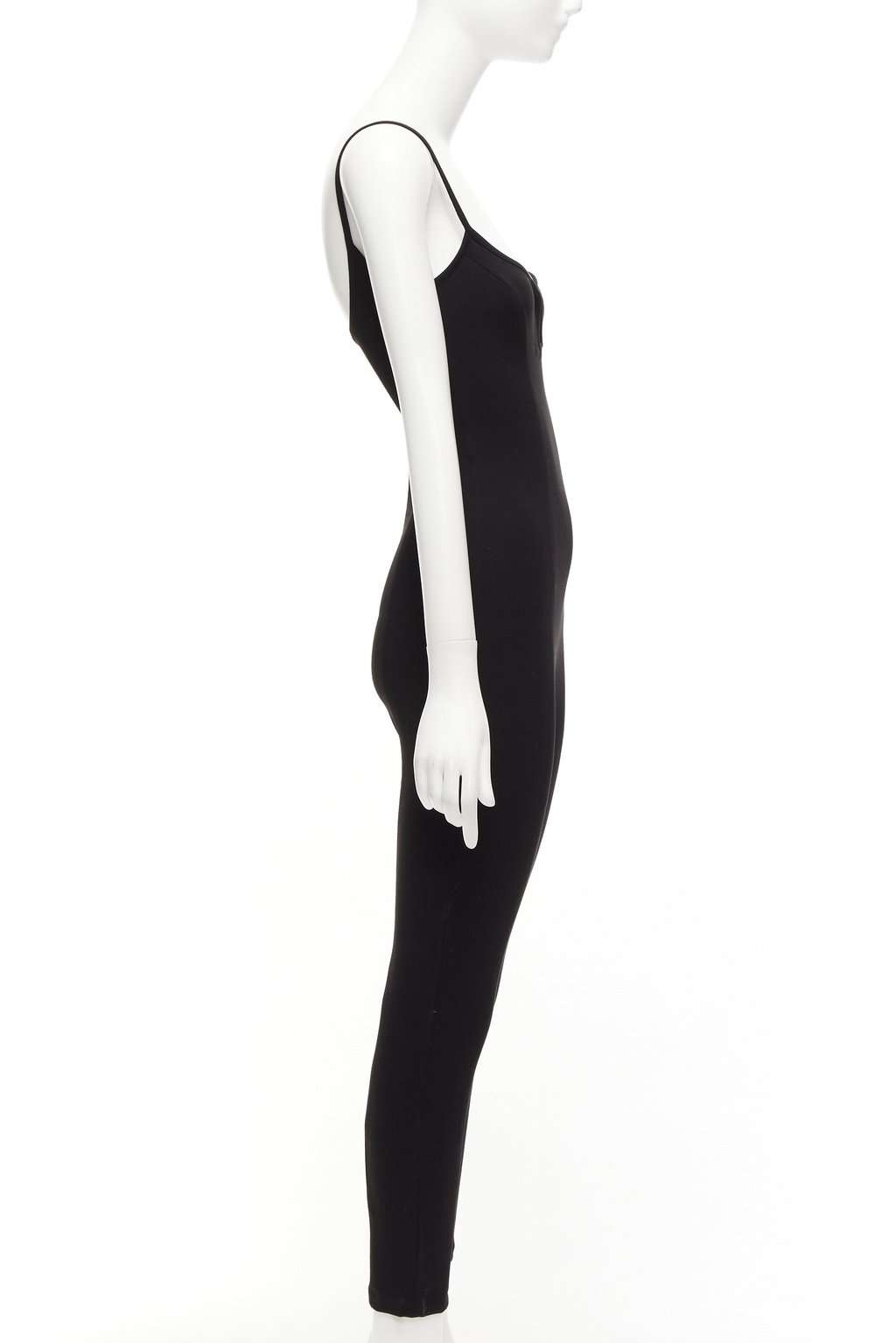 Paris Georgia Sweetheart Jumpsuit Black Viscose Never worn, with tag - Model View