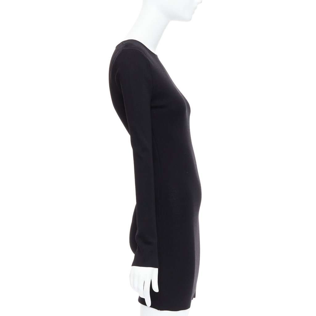 Rohe Cut Out Dress Black Viscose Never worn - Model View