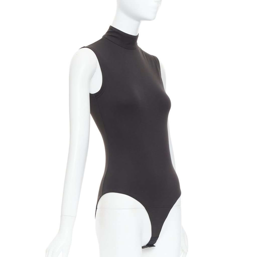 Istante High Neck Bodysuit Black Cotton Very good condition - Inside View