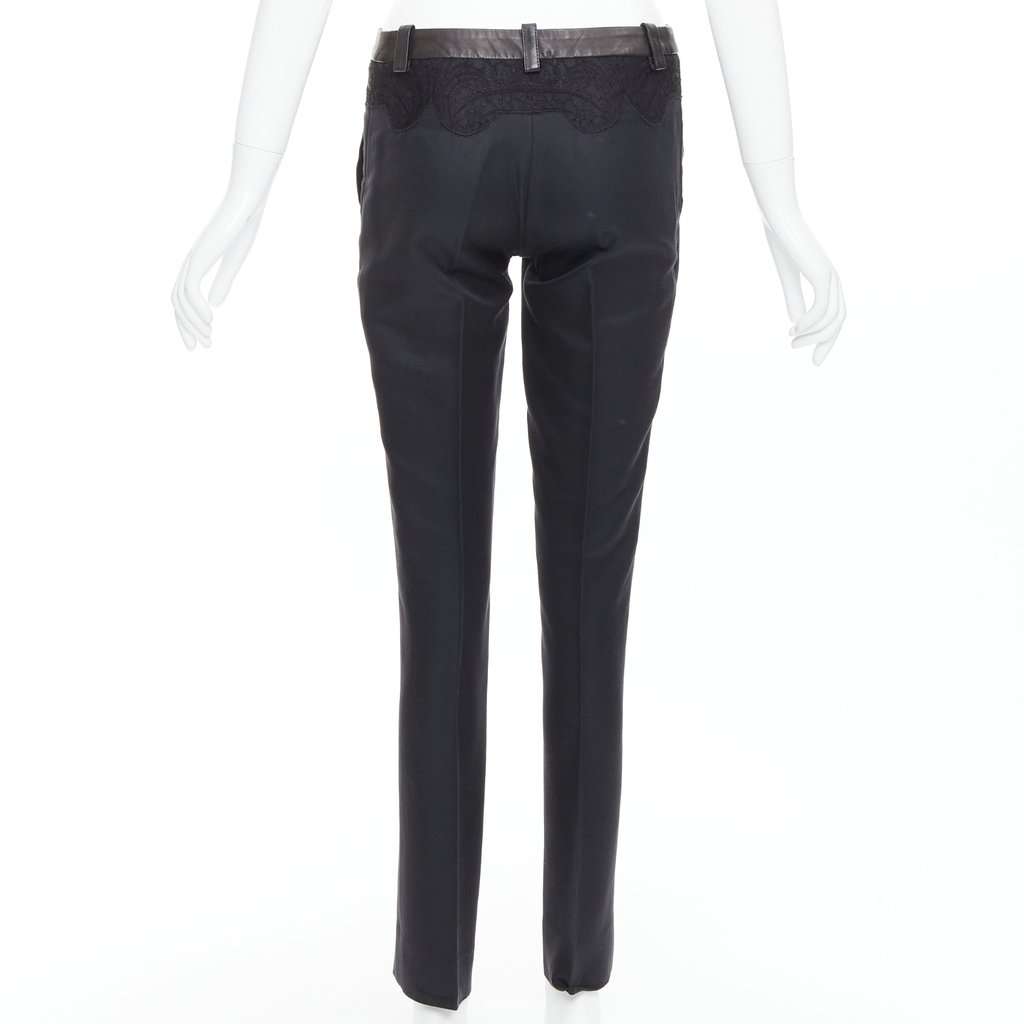 Versace Cropped Vintage Pants Black Cotton Very good condition - Box View