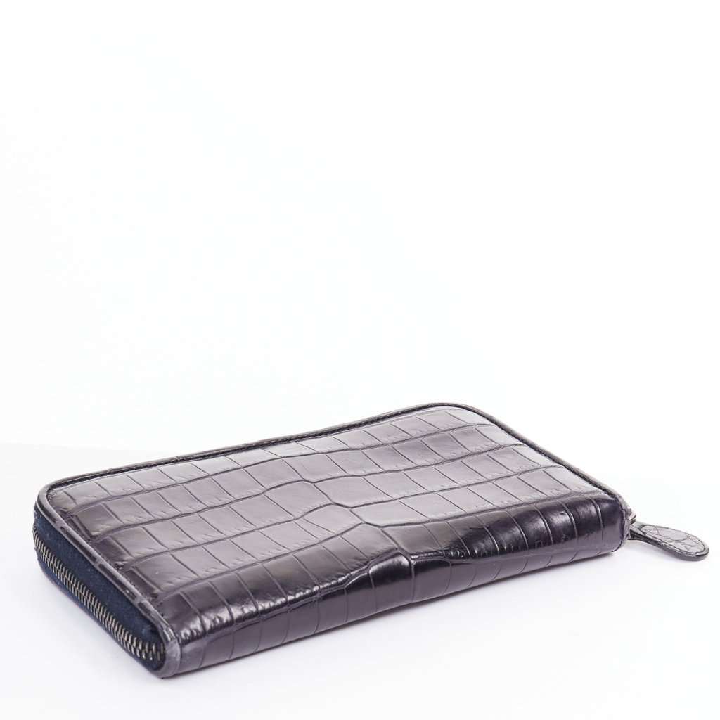 Bottega Veneta Navy Leather Wallet Navy Leather Fair condition - Box View