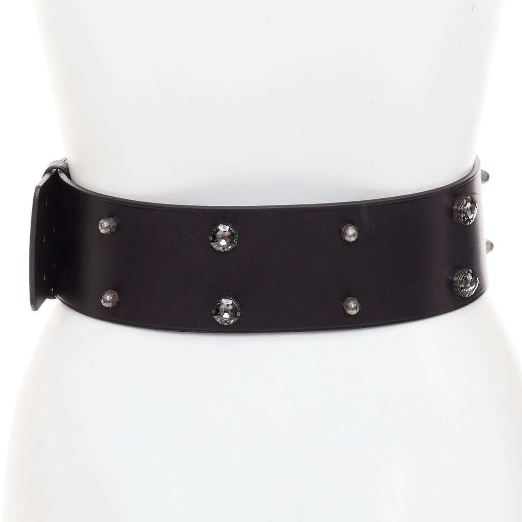 Lanvin Black Leather Belt Black Leather Fair condition - Box View