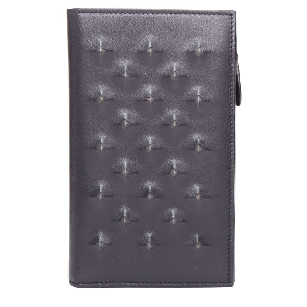 Bottega Veneta Black Leather Wallet Black Leather Good condition - Front View