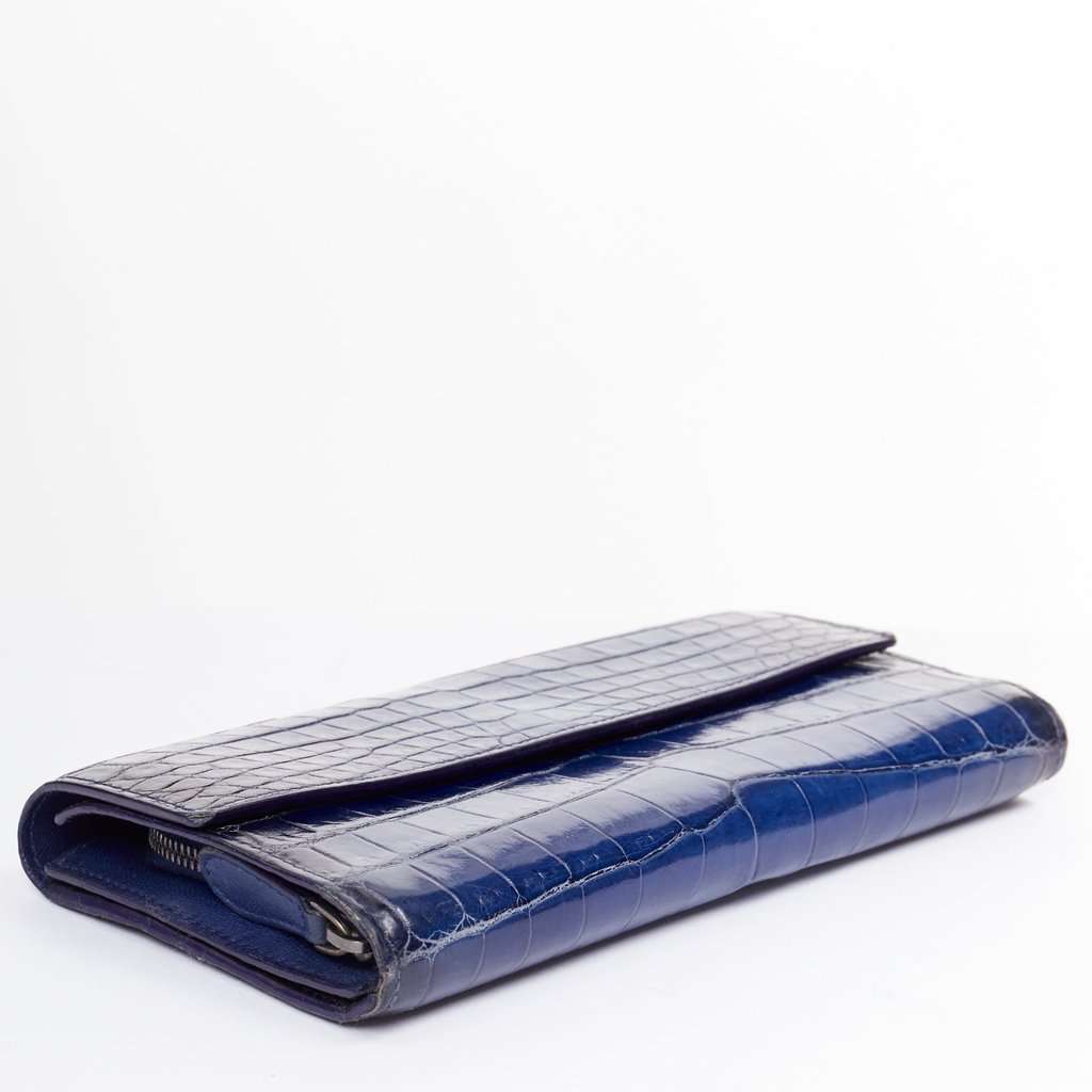 Bottega Veneta Blue Leather Wallet Blue Leather Good condition - Model View