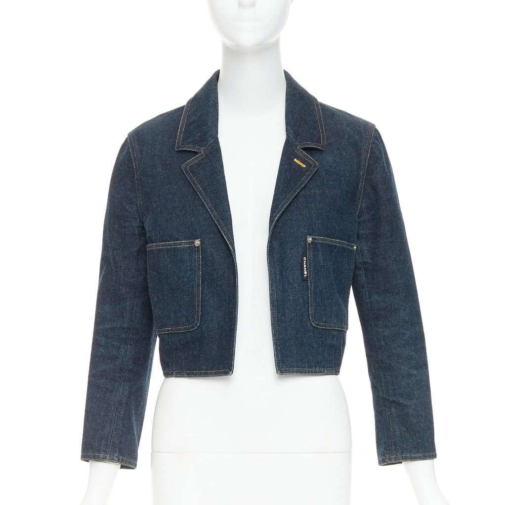 Chanel Blue Cotton Jacket Blue Cotton Very good condition - Front View