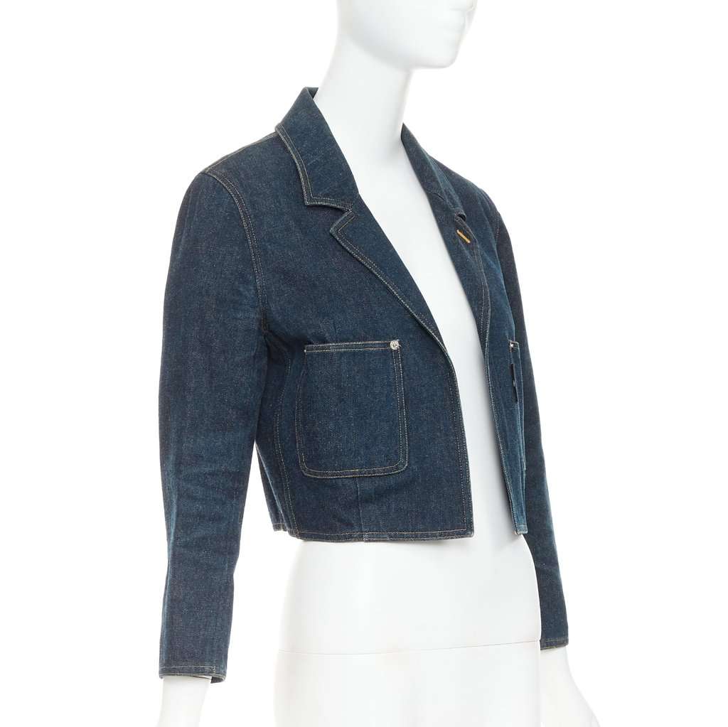 Chanel Blue Cotton Jacket Blue Cotton Very good condition - Inside View