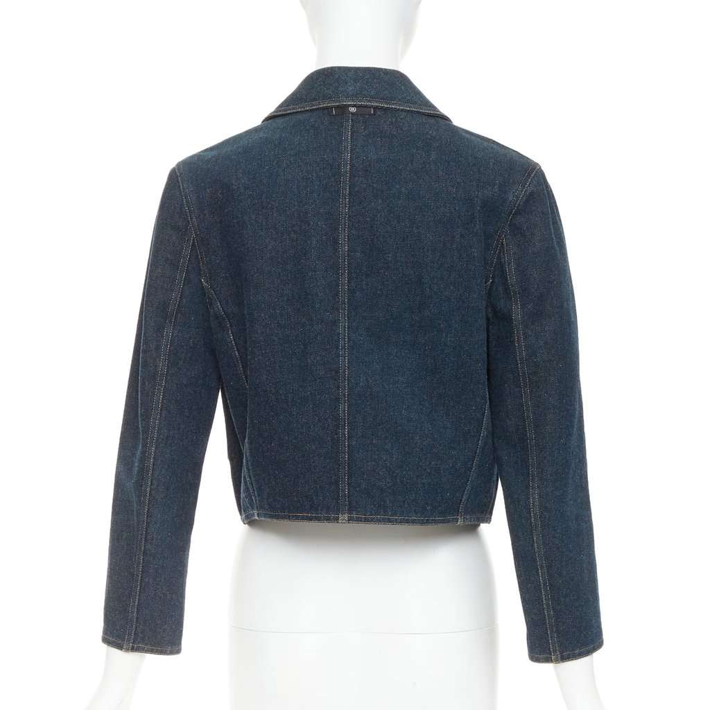 Chanel Blue Cotton Jacket Blue Cotton Very good condition - Box View