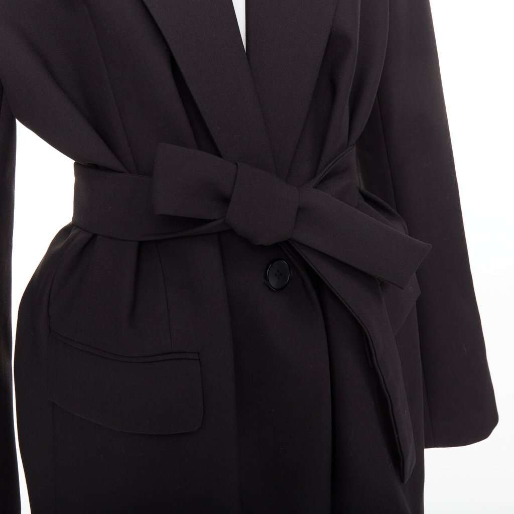 Unsigned Black Cotton Jacket Black Cotton Very good condition - Back View